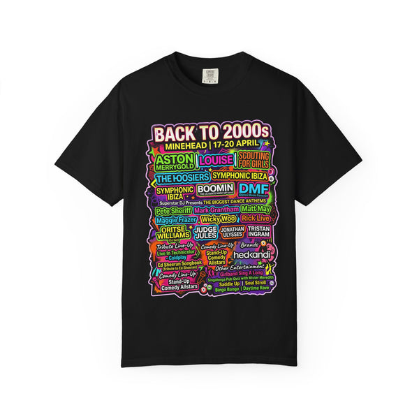 Back to 2000s Lineup Statement T-Shirt — Minehead April 17 2026