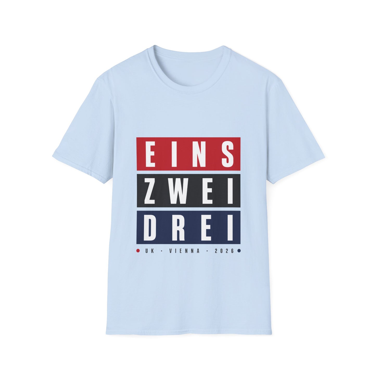 Eins Zwei Drei Graphic T-Shirt — Bold German Number Block Design