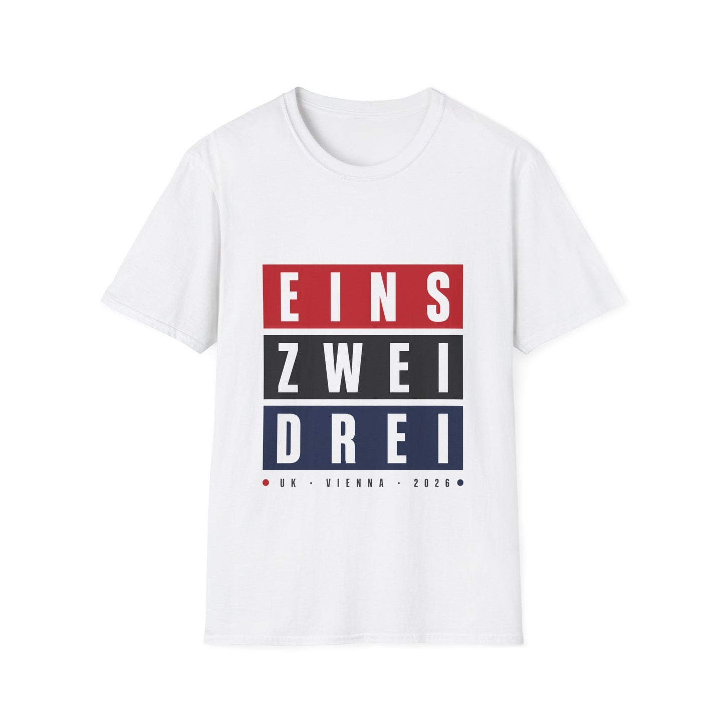 Eins Zwei Drei Graphic T-Shirt — Bold German Number Block Design