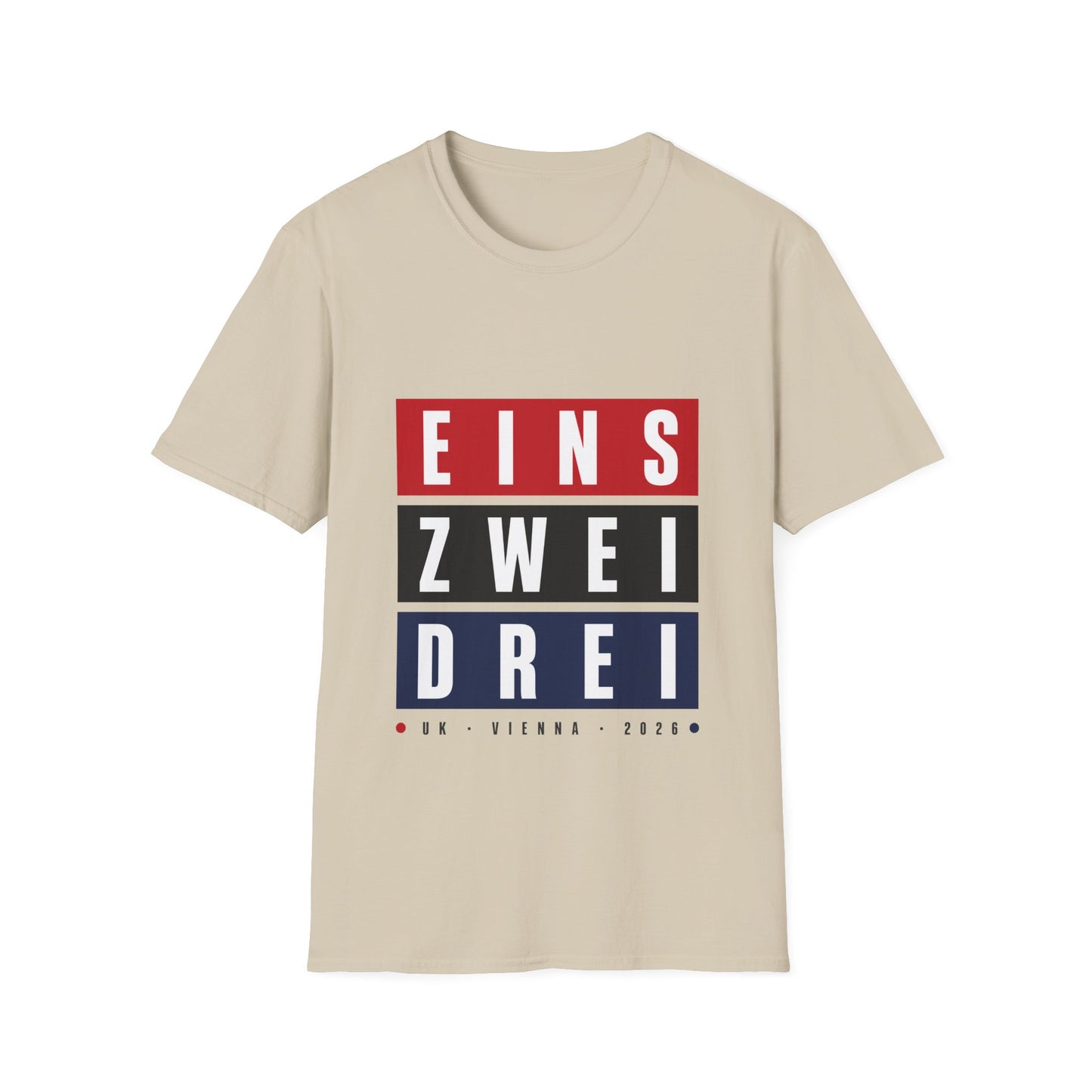 Eins Zwei Drei Graphic T-Shirt — Bold German Number Block Design