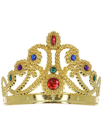 Jewelled Queen's Crown, Mixed Colours Dress Loud