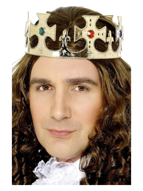 Jewelled King's Crown, Gold Dress Loud