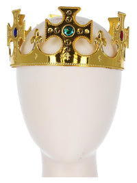 Jewelled King's Crown, Gold Dress Loud