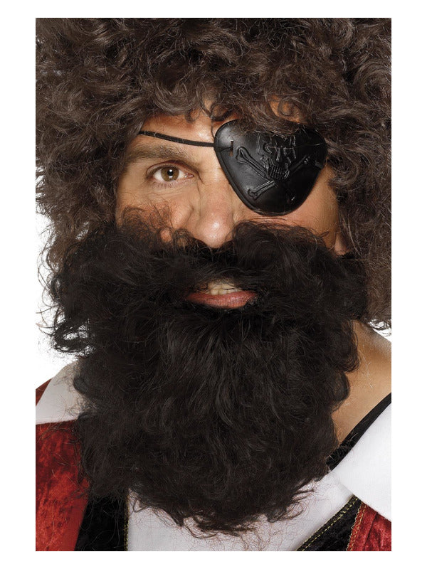 Deluxe Pirate Beard, Brown Dress Loud