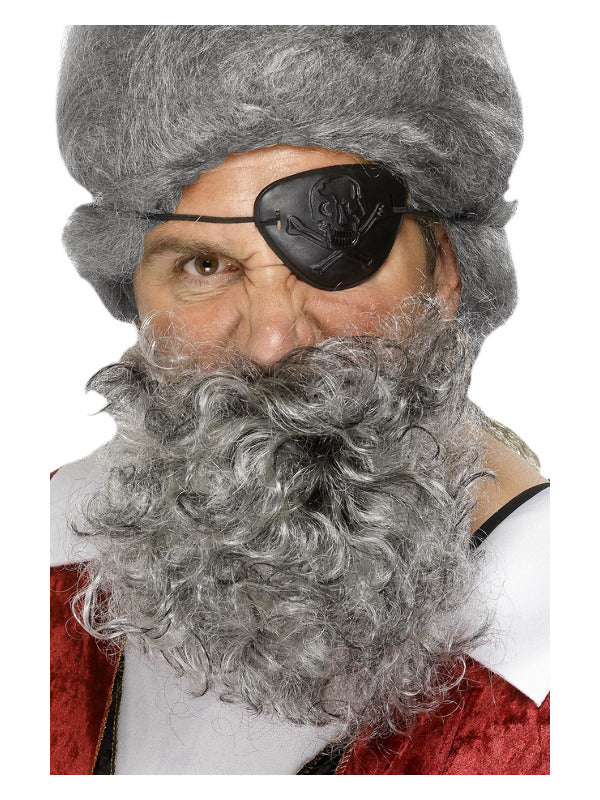 Deluxe Pirate Beard, Light Grey Dress Loud