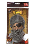 Deluxe Pirate Beard, Light Grey Dress Loud
