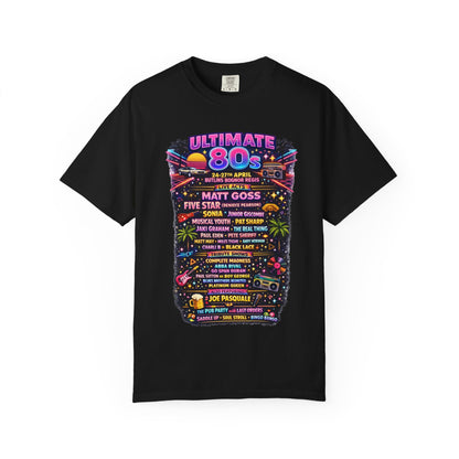 ULTIMATE 80s Bognor 24th April 2026 Lineup Statement TShirt Dress Loud