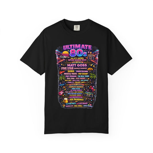 ULTIMATE 80s Bognor 24th April 2026 Lineup Statement TShirt