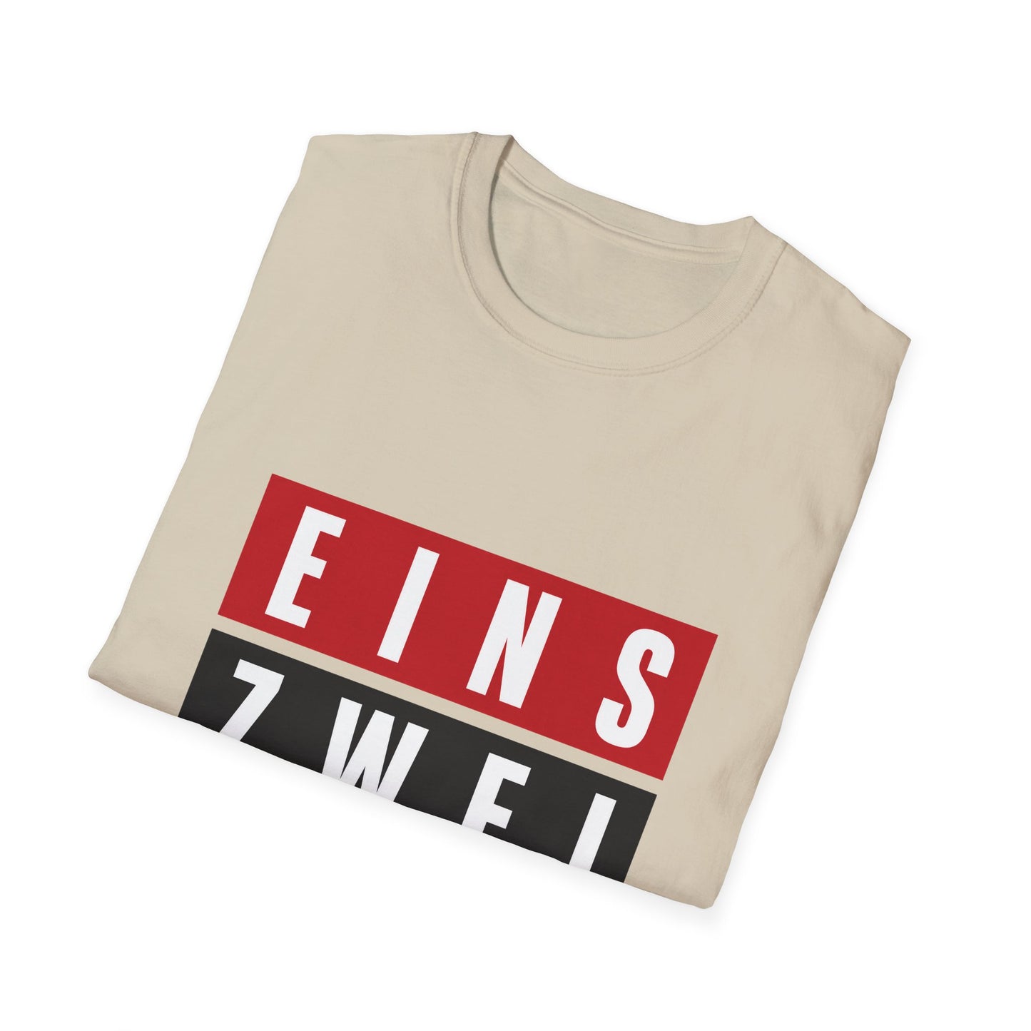 Eins Zwei Drei Graphic T-Shirt — Bold German Number Block Design