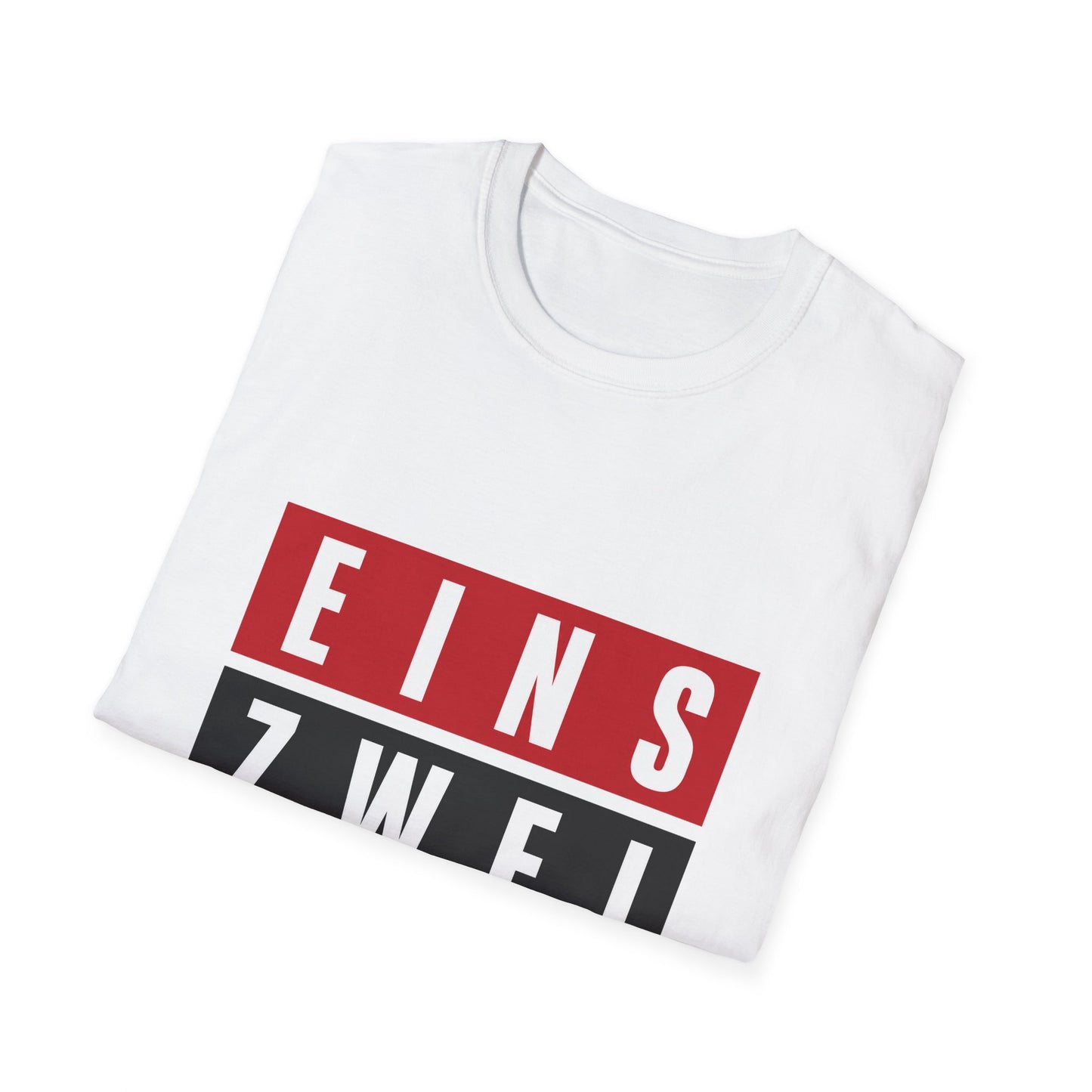 Eins Zwei Drei Graphic T-Shirt — Bold German Number Block Design