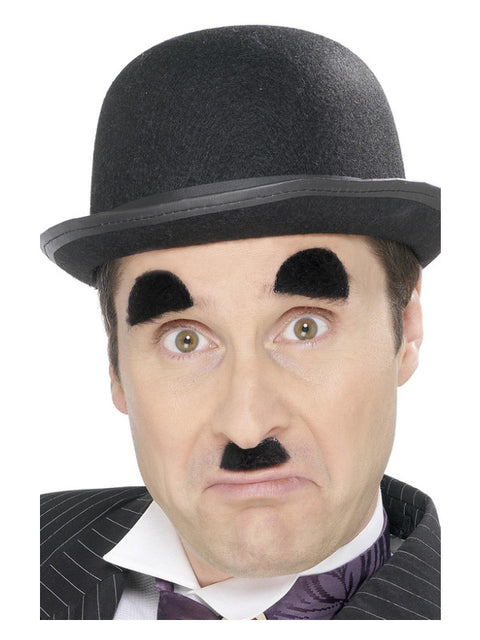 Chaplin Tash and Eyebrows, Black Dress Loud