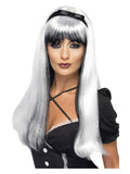 Bewitching Wig, White & Black Dress Loud