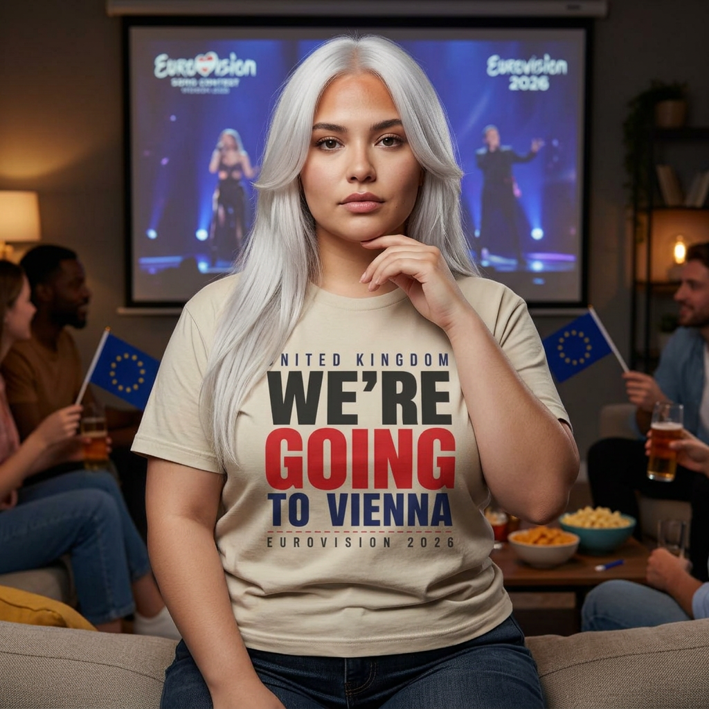 We're Going to Vienna T-Shirt — United Kingdom Eurovision 2026 Fan Tee