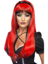 Bewitching Wig, Red &amp; Black
