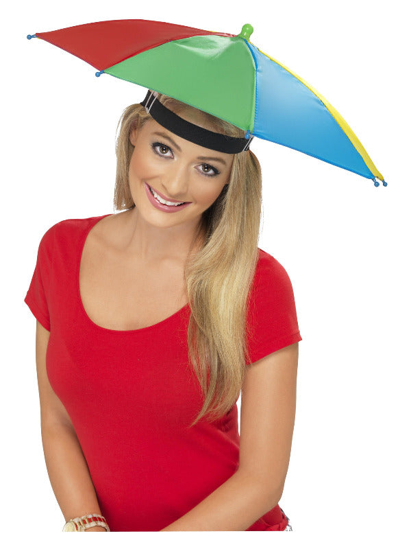 Umbrella Hat, Multi-Coloured Dress Loud