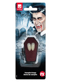 Smiffys Make-Up FX, Vampire Fang Tooth Caps, White Dress Loud