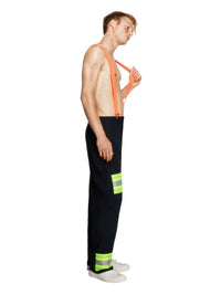 Fever Male Firefighter Costume, Blue Dress Loud