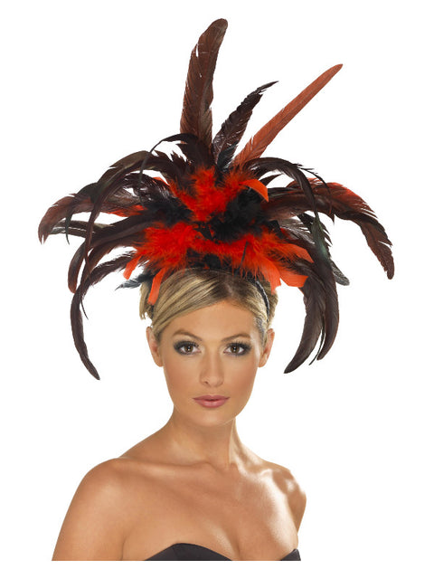 Burlesque Headband, Black & Red Dress Loud