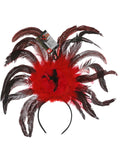 Burlesque Headband, Black & Red Dress Loud