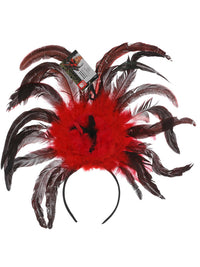 Burlesque Headband, Black & Red Dress Loud