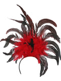 Burlesque Headband, Black & Red Dress Loud