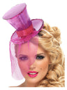 Fever Mini Top Hat on Headband, Hot Pink