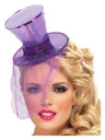 Fever Mini Top Hat on Headband, Purple