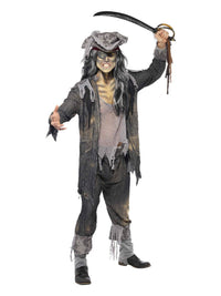 Deluxe Ghost Ship Ghoul Costume, Grey Dress Loud