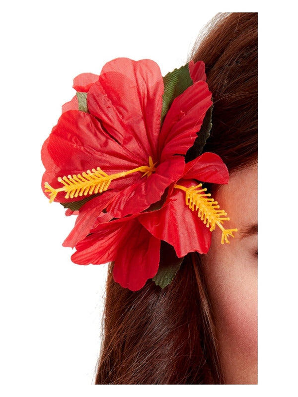 Hawaiian Flower Hair Clip, Red Dress Loud