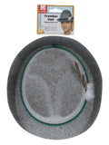 German Trenker Hat with Feather, Grey Dress Loud