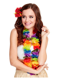 Bright Large Lei, Rainbow Dress Loud