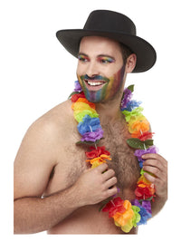 Bright Large Lei, Rainbow Dress Loud