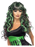 Monster Wig, Black & Green Dress Loud