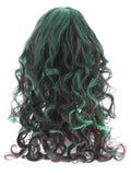 Monster Wig, Black & Green Dress Loud