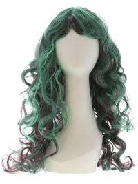 Monster Wig, Black & Green Dress Loud