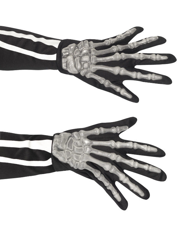 Skeleton Gloves, Black Dress Loud