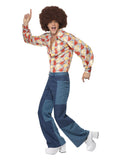 70s Retro Costume, Blue Dress Loud