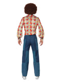 70s Retro Costume, Blue Dress Loud