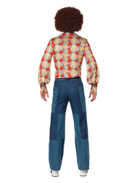70s Retro Costume, Blue Dress Loud
