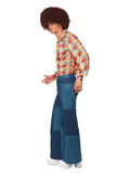 70s Retro Costume, Blue Dress Loud