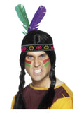 Native American Inspired Feathered Headband, Multi Dress Loud