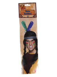 Native American Inspired Feathered Headband, Multi Dress Loud