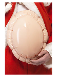 Santa Big Belly Inflatable, Beige Dress Loud
