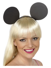 Mouse Ears on Headband, Black Dress Loud