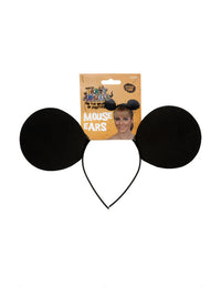 Mouse Ears on Headband, Black Dress Loud