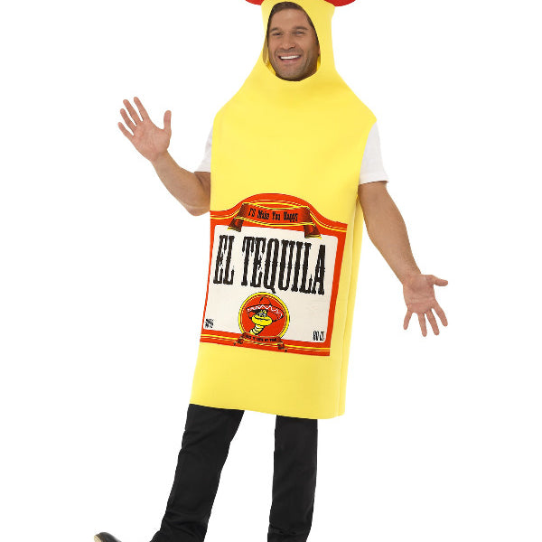 Tequila Bottle Costume, Yellow Dress Loud