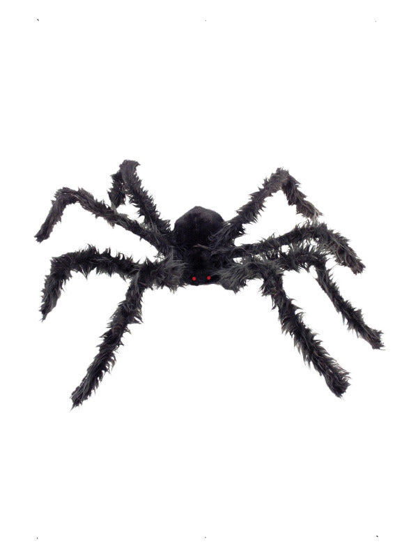 Giant Hairy Spider with Light Up Eyes, Black Dress Loud