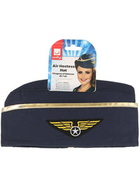 Air Hostess Hat, Blue Dress Loud