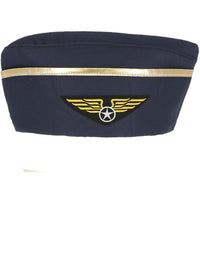 Air Hostess Hat, Blue Dress Loud