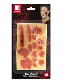 Smiffys Make-Up FX, Gory Wounds, Red Dress Loud